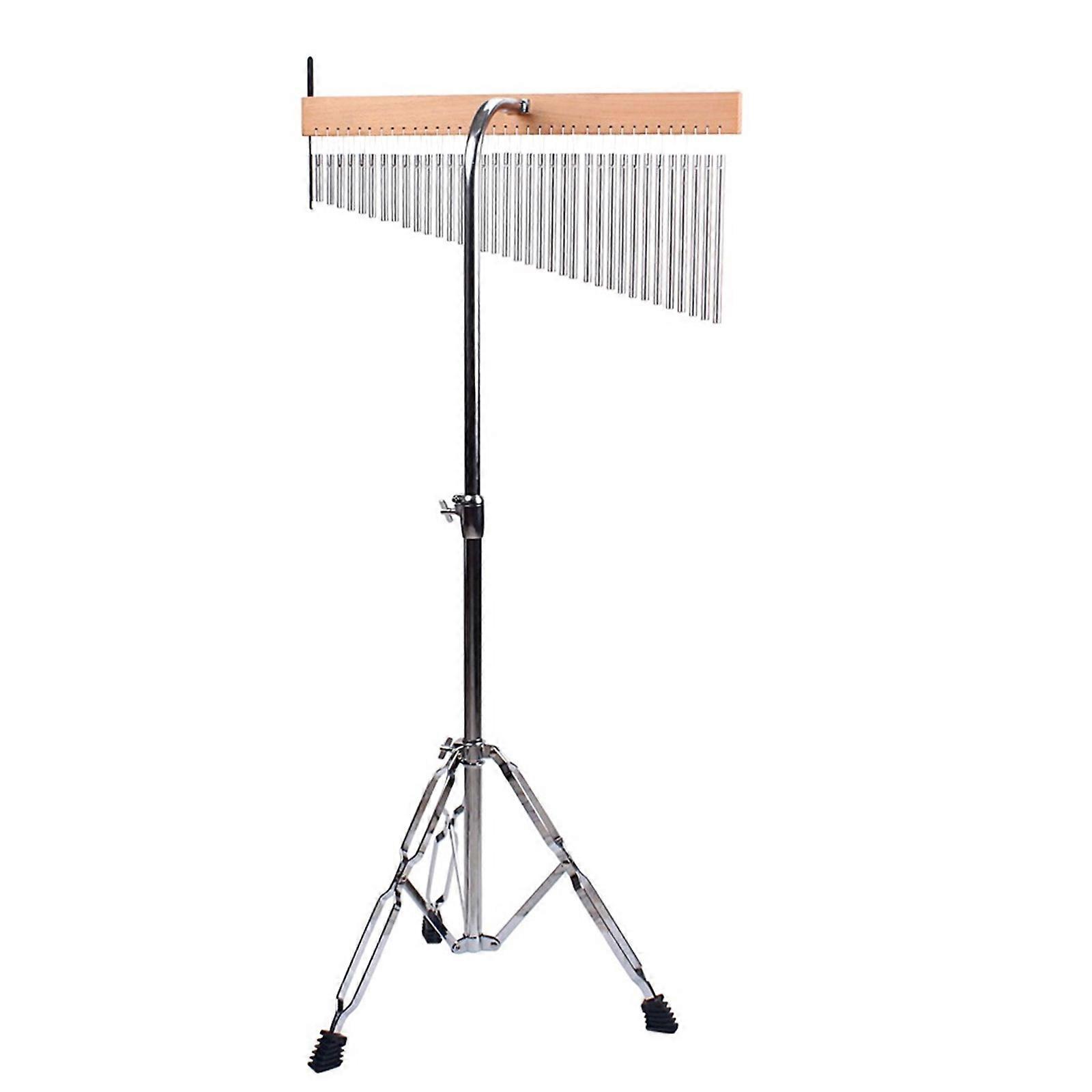 36 Tone Single Row Wind Chimes With Adjustable Lifting Bracket Meditation Energy Chimes for Music Practice Enduring Multicolor