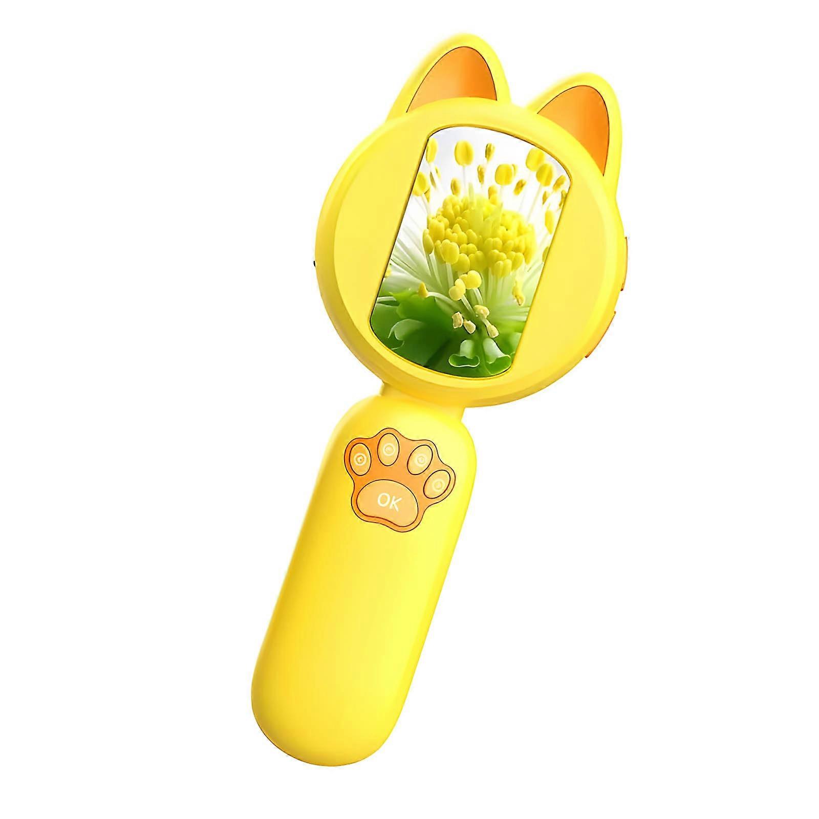 Modifiable Magnification Educational Instrument For Kids Transportable Science Set With Picture Seize Capability  Yellow