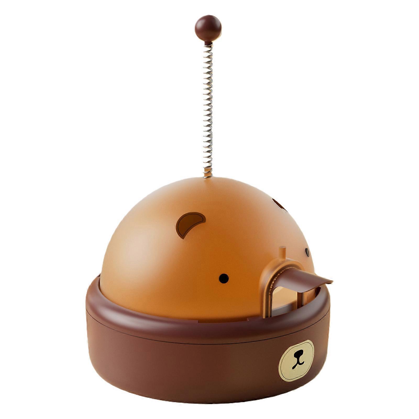 Sound Dog Treat Dispenser Auto Sensors Feeder Toy Customizable Food Port Interactive Mental Exercise Feeding Solution Multicolor