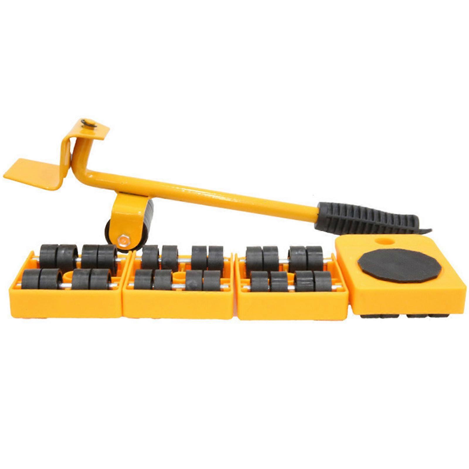 High Capacity Furniture Moving Tool With 360 Casters And Construction  Yellow