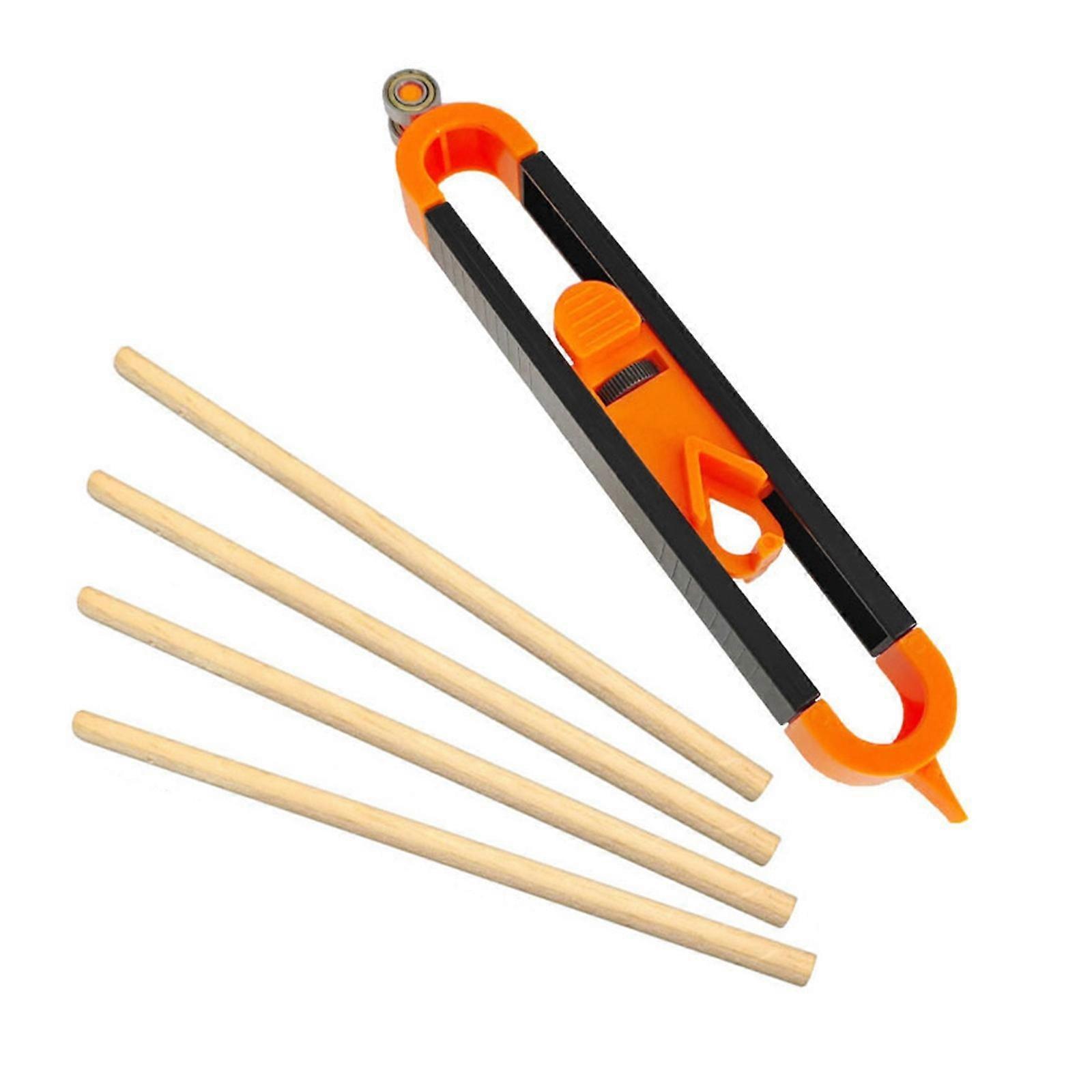 Wood Copying Instrument Flexible Plastic Contourly Scribe Tool With 4 Wooden Pencil For Accurate Templates Transfer Multicolor
