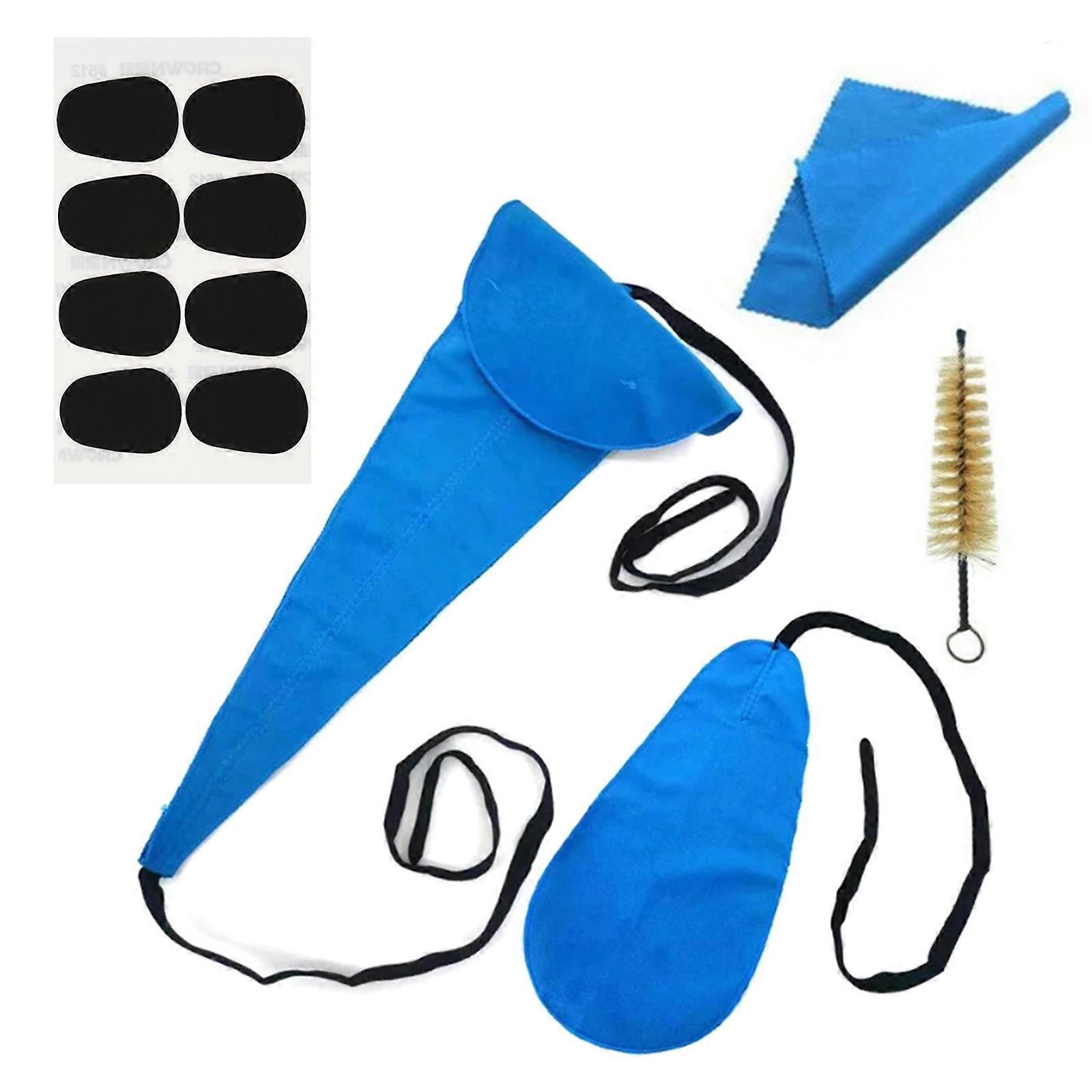 Professional Saxophone Cleaning Set With Durable Nylon Brushes Moisture Resistant Cloth And Cushion Protector For Instrument Maintenance Multicolor