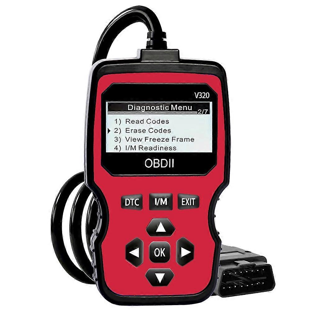 Obd2 Scanner with Engine Fault Code Reader, Voltage Tester, and Real-Time Data Stream Function
