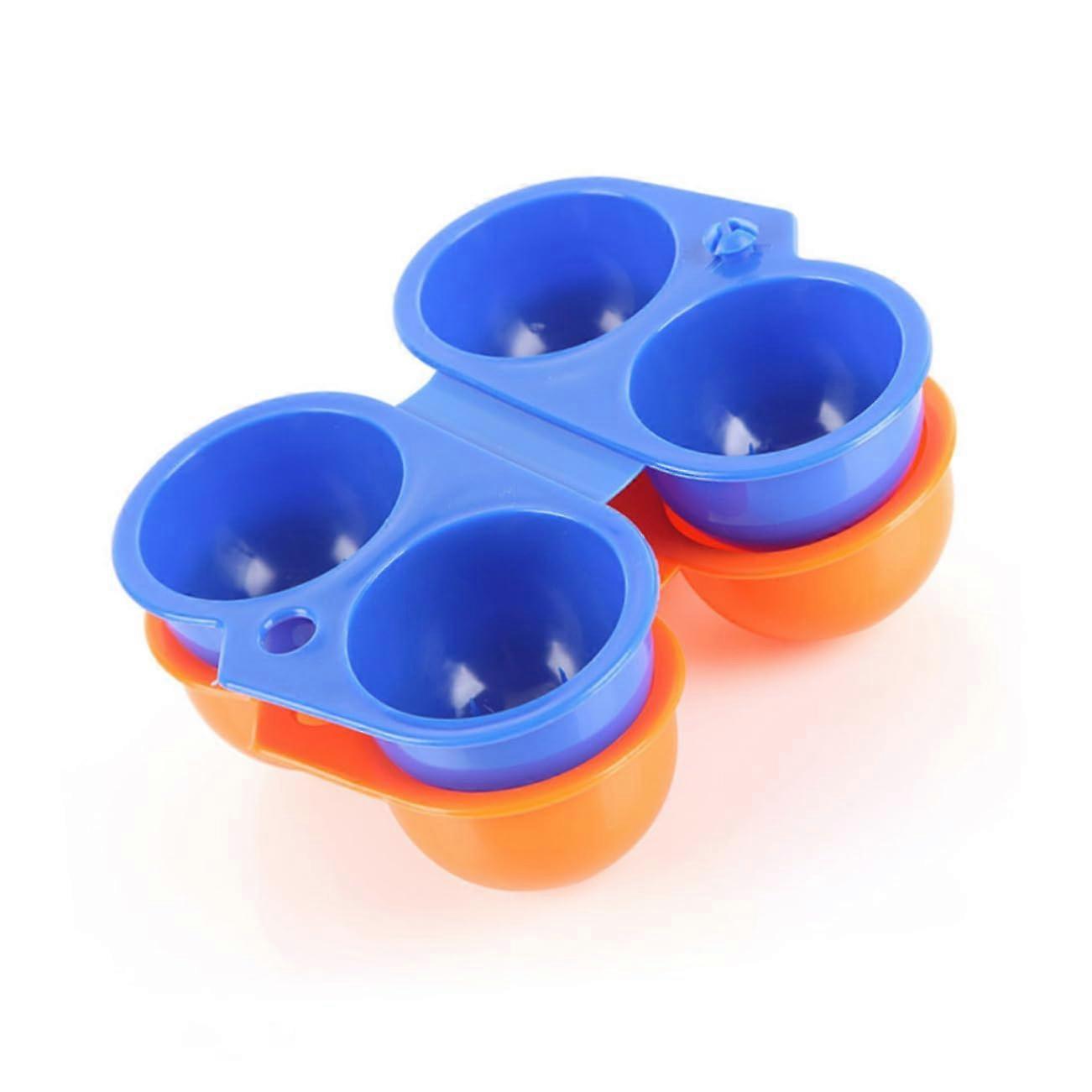 Egg Containers 2 Pcs for Fridge, Plastic Storage Boxes for Fresh Eggs, Chicken Egg Basket
