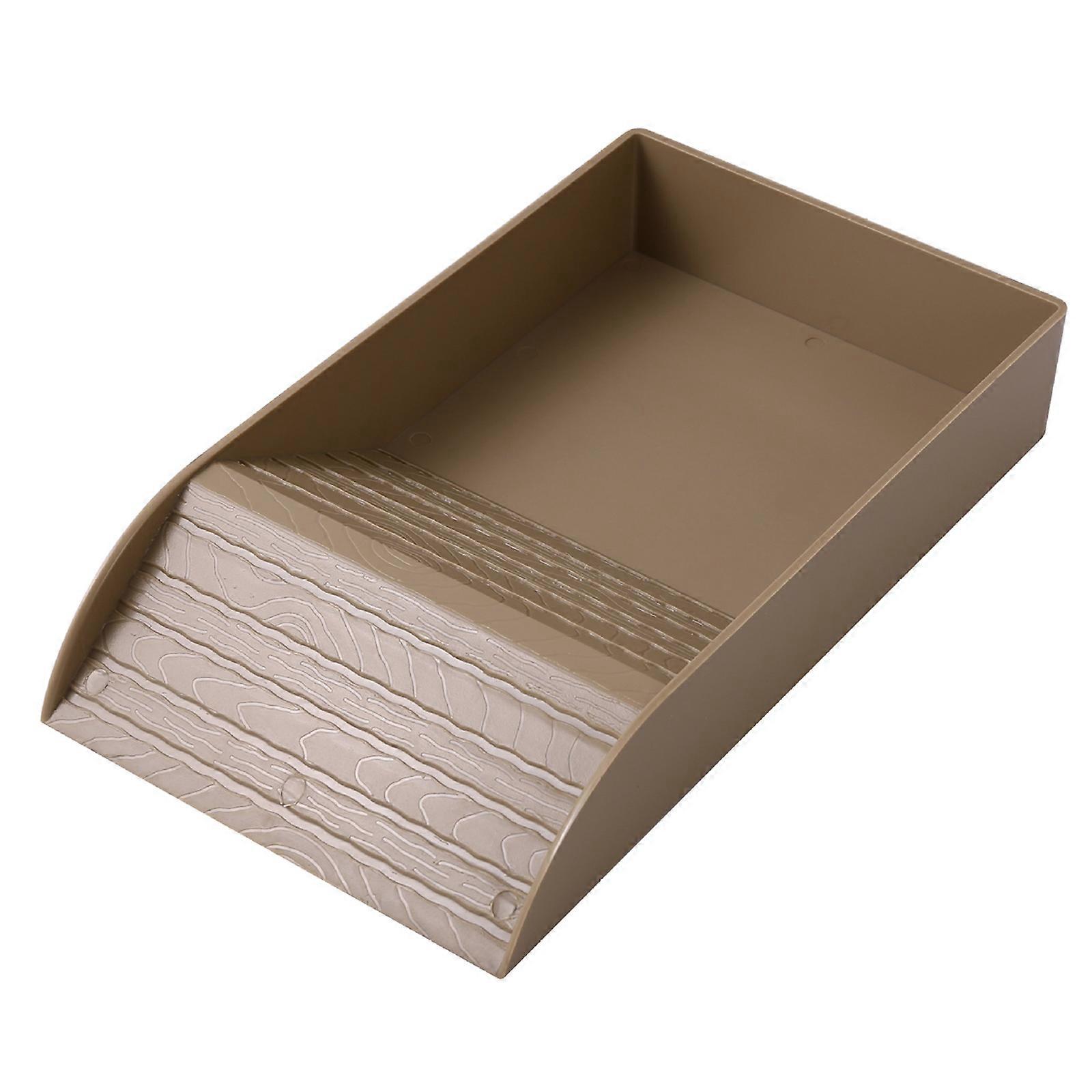 Reptiles Slope Basking Platform with Feeding Dish Turtle Resting Basking Platform Water Bowl for Turtle Tanks Reptiles Multicolor