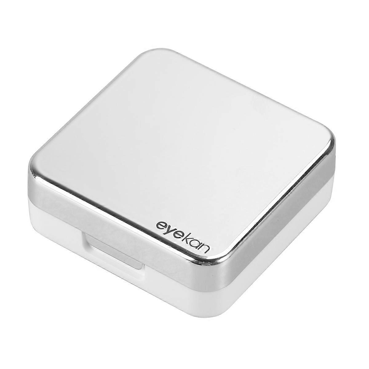 Lens Case Box for Storing Use Mini Travel Simple Holder Silver