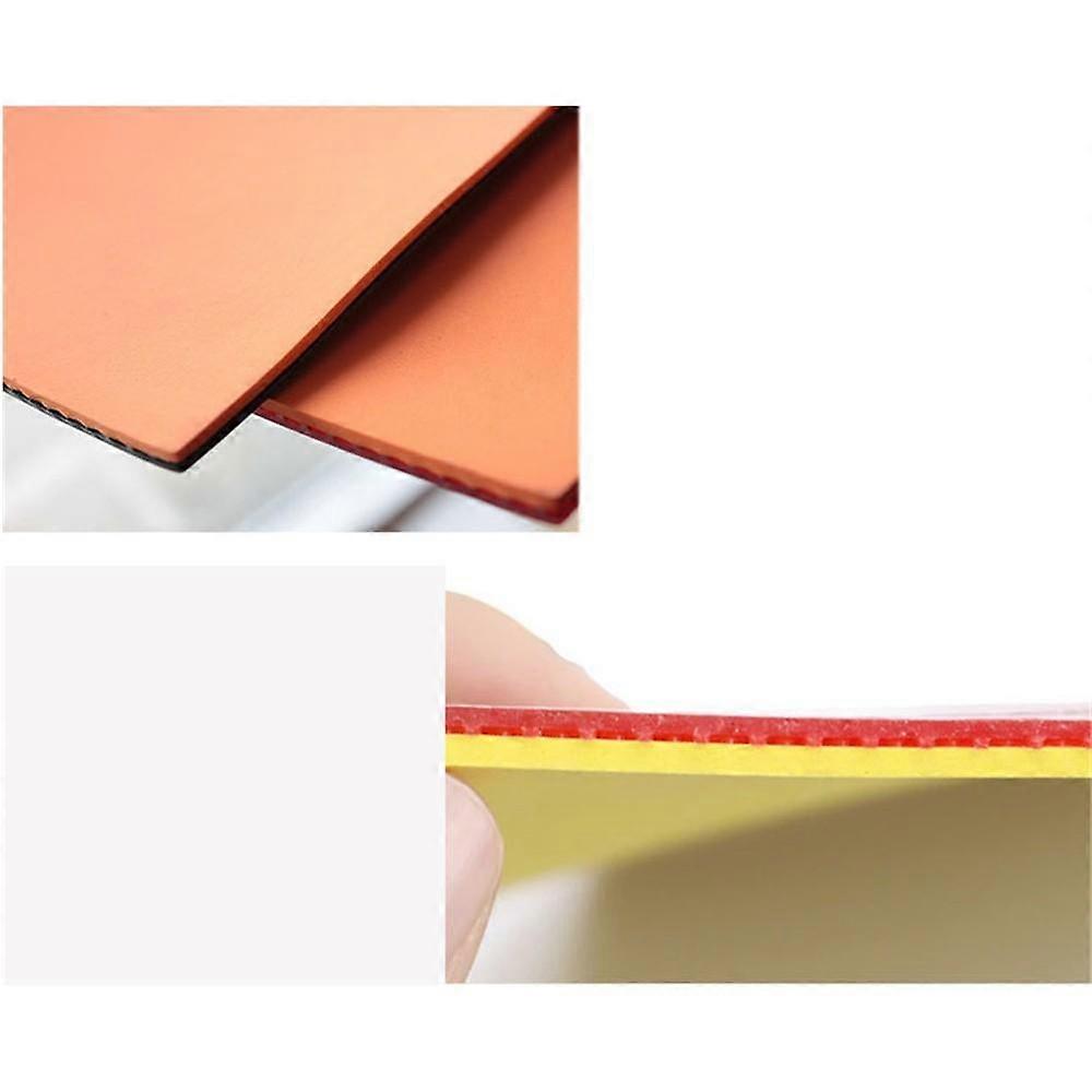 2x/kit Rubber Pips-in Table Tennis Racket Sponge Fit Ping Pong Paddle Red/Black