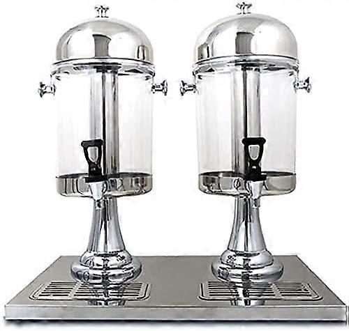 Beer Dispenser Double Tap Juice Machine 16L No Leak Beverage Server for Parties Gold