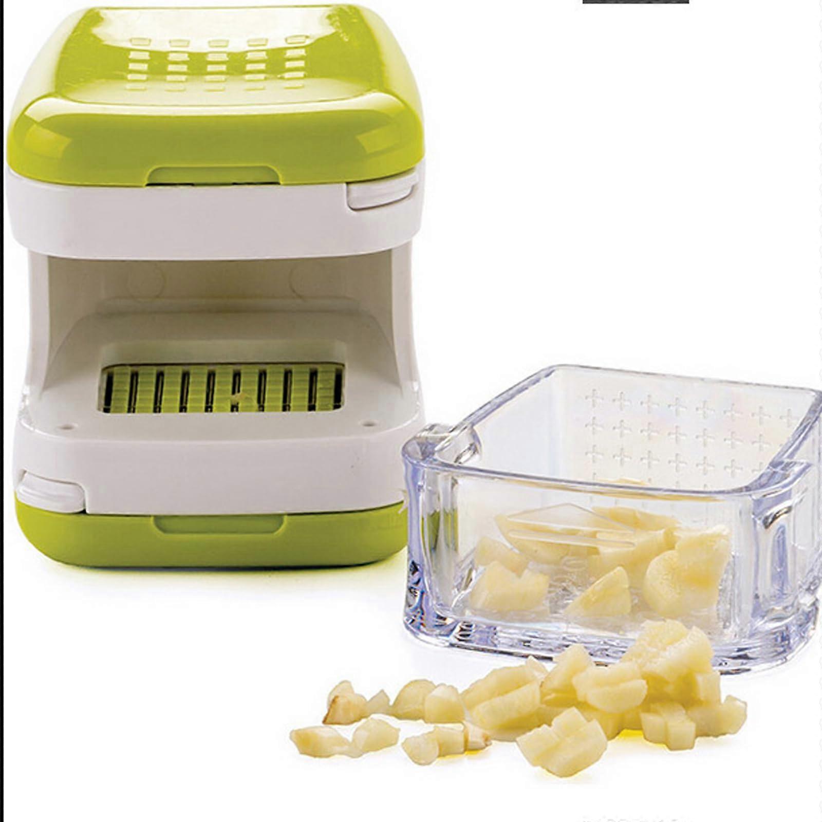 Garlic Press and Chopper with Durable DoubleSided Blades for Effortless Mincing and Easy Cleaning