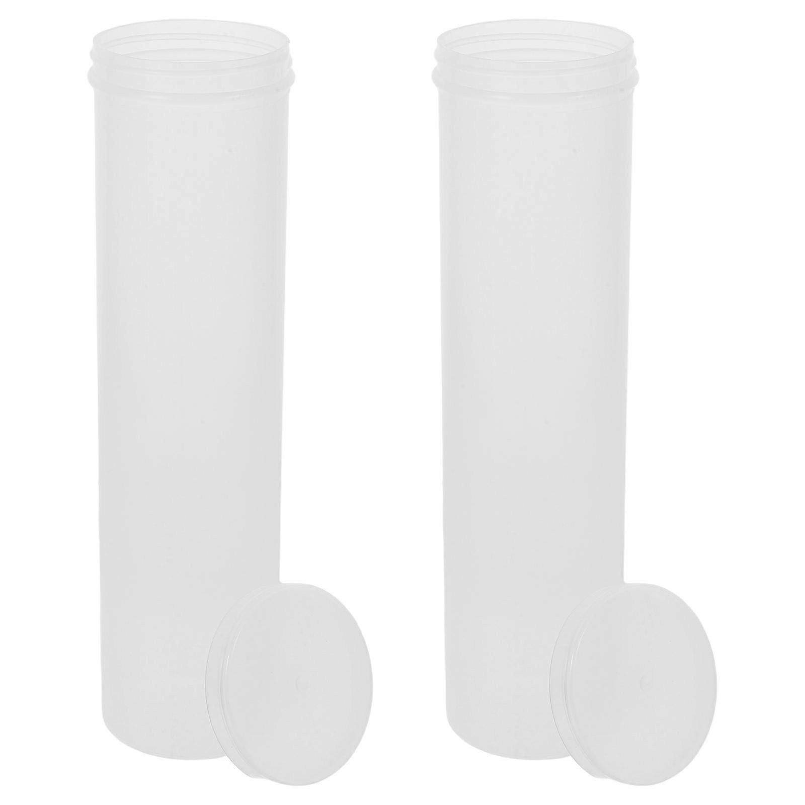 Transparent Cookie Holder for Storage Use 2Pcs Clear Cylinder Cookie Storage Jars