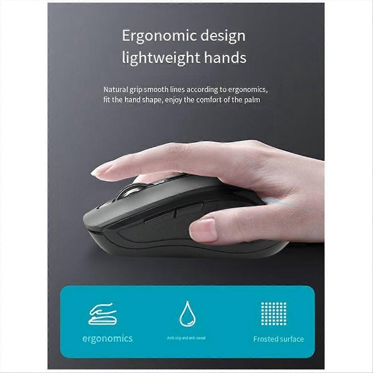 Wireless Mouse AI Intelligent Voice Intelligent Speech black