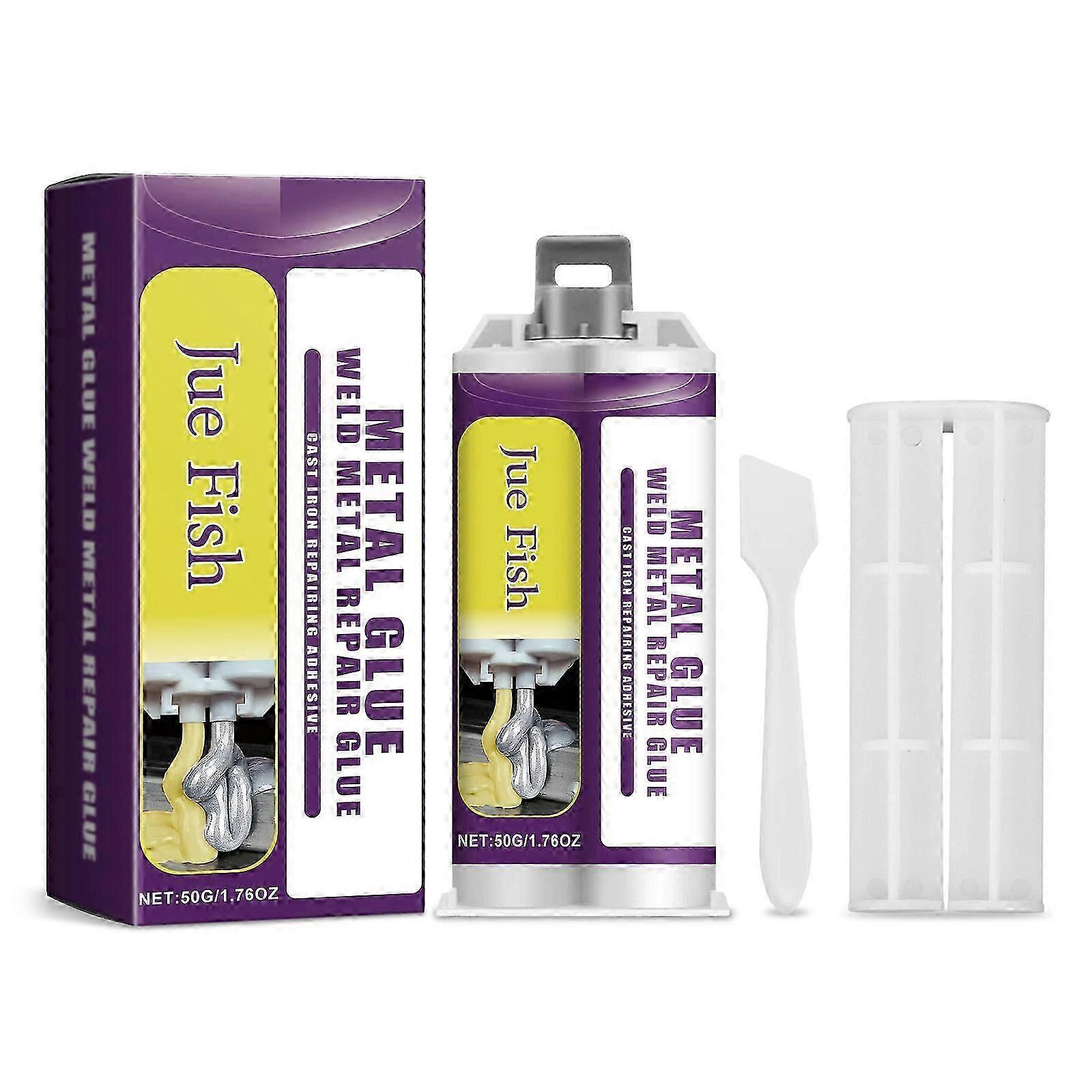 High Temp Waterproof Metal Repair Adhesive | 1:1 AB Glue Set for Leak & Crack Fix | Durable, Corrosion-Resistant, Easy to Use for Automotive & Industr