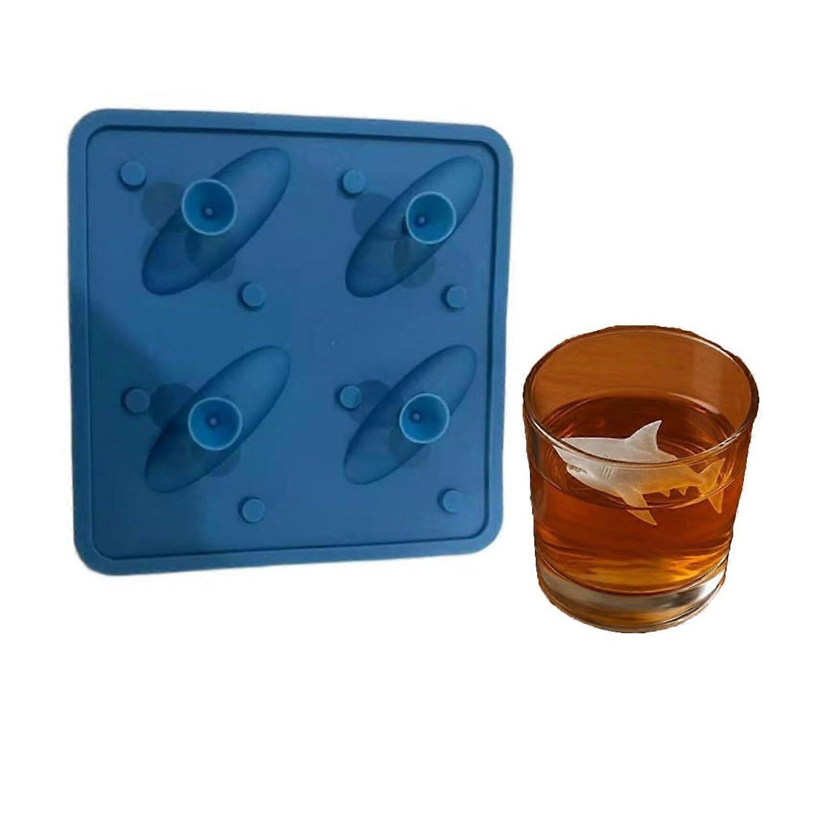 Bigfoot Silicone Ice Cube Tray with 6 Cavities for Whiskey, Parties and Halloween Drinks