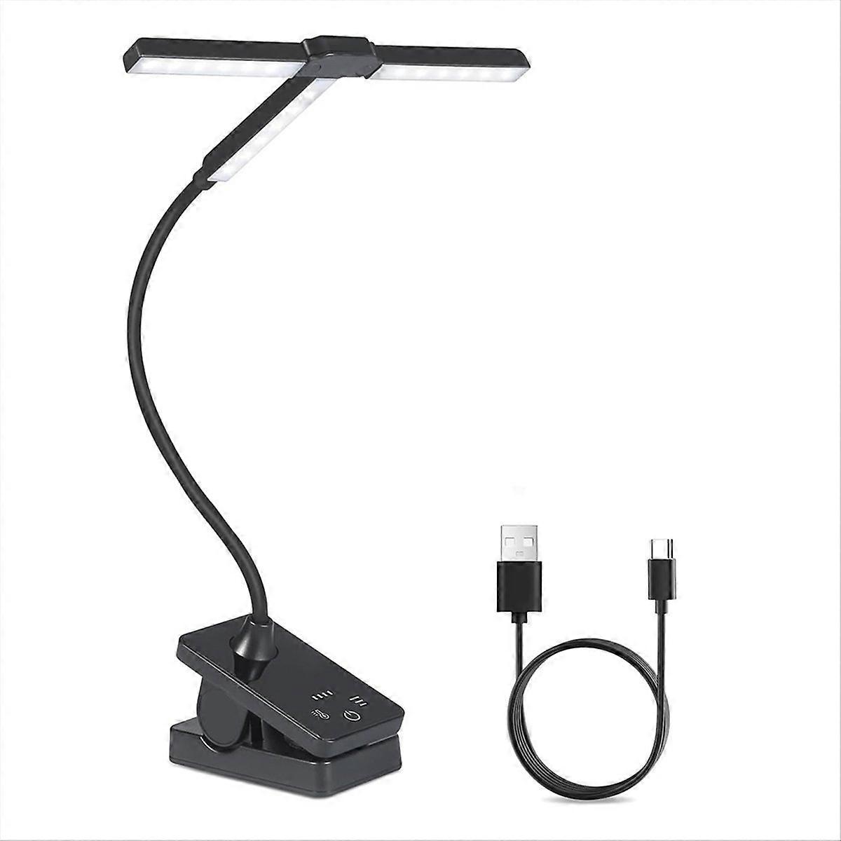 51 Led Music Stand Light, Folding Rechargeable Clip on Light, Portable Professional Piano Lamp with 4 Color 3 Brightness