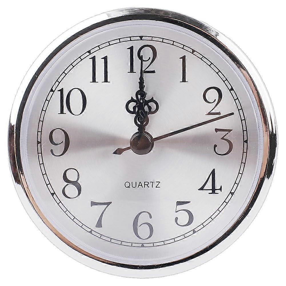90mm Quartz Clock Insert with Clear Arabic Numerals, Gold Trim, Accurate Movement for DIY