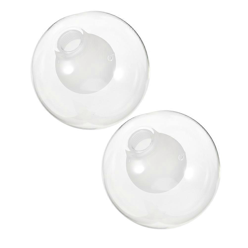 Glass Ceiling Light Cover for Decor Double Lamp Shade Base 2Pcs