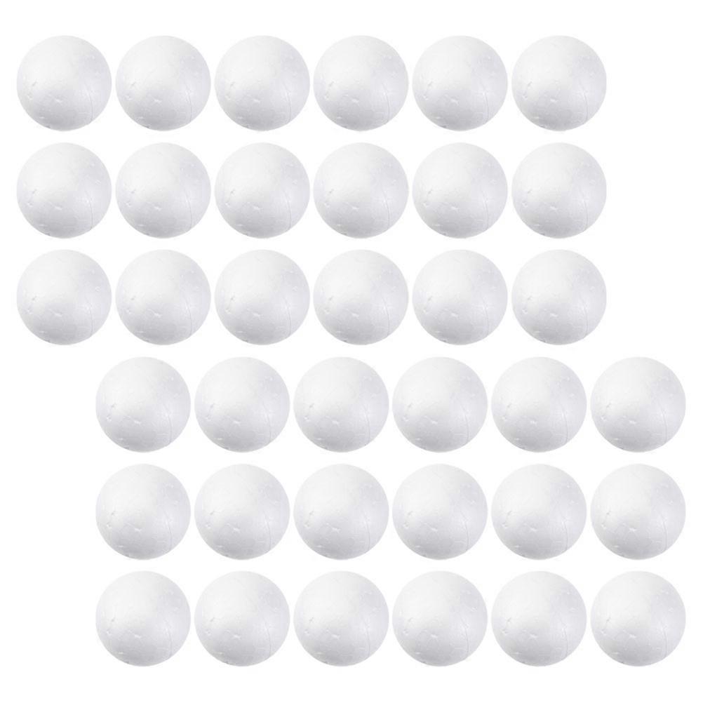 White Foam Balls Solid for Christmas and Wedding 120Pcs Polystyrene Decorations