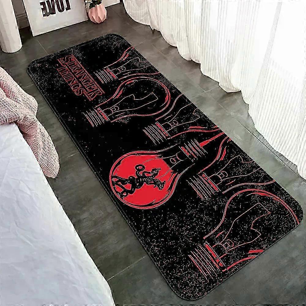 S-Stranger-Things Gulvmåtte Retro Multiple Choice Stue Køkken Tæppe Skridsikker Moderne Boligindretning