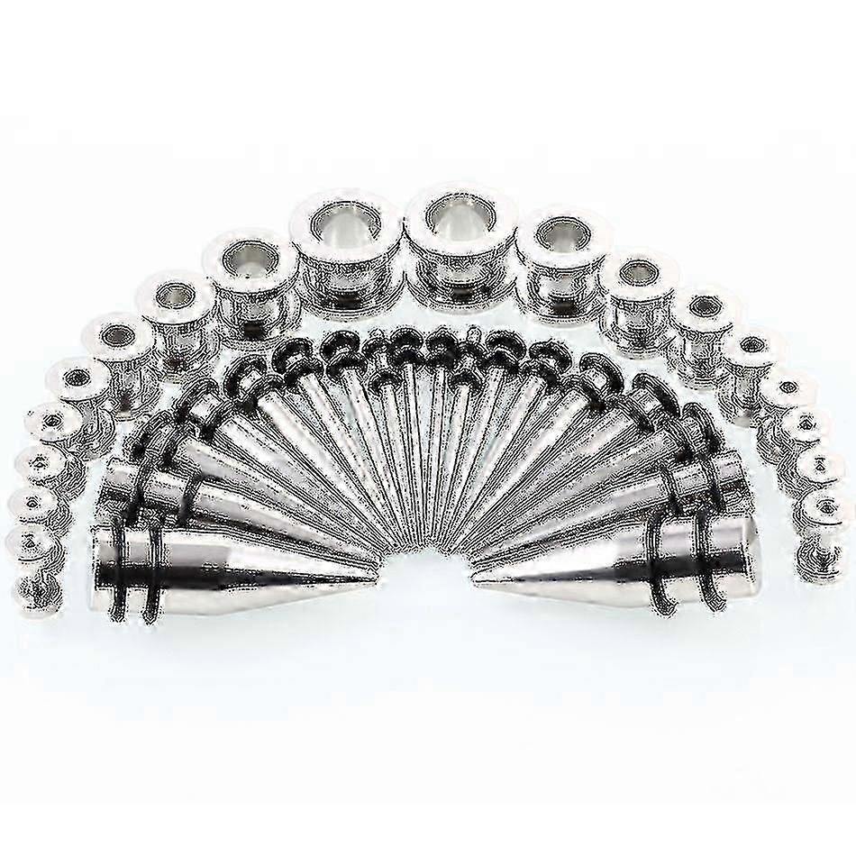 Thread Ear Tunnels 36pcs Kit for Piercing and Stretching Jewelry