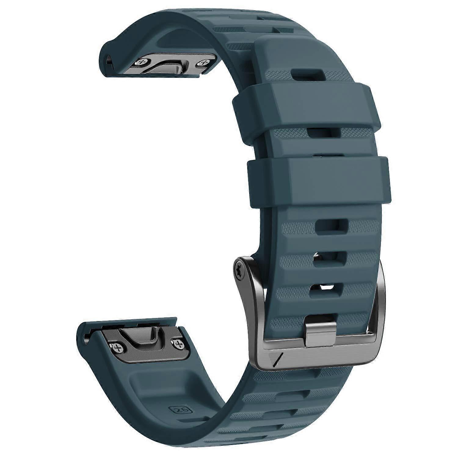 26mm Silicone Strap Watch Band Adjustable Fit for Garmin Fenix 6X Pro 7X 5X 3 HR Tactix Descent