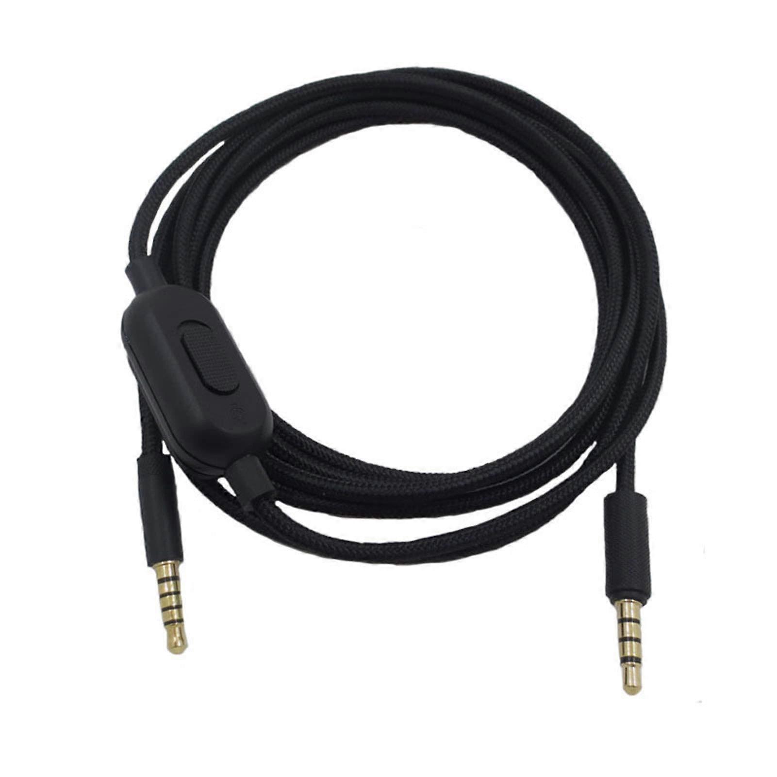 Game Headphone Cable Volume Microphone Control Compatible With Logitech G433 G Pro G Pro X