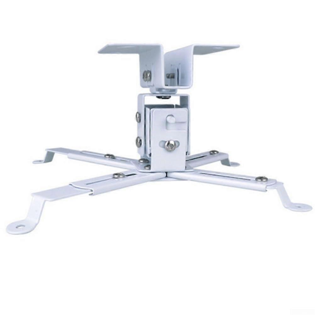 Projector Mount Ceiling/Wall Adjustable LowProfile 3In1 Bracket With Extension Pole For LCD/DLP Projectors White
