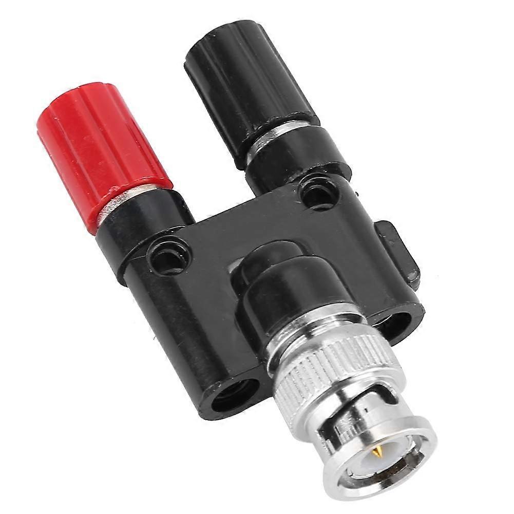 BNC Male Plug To Dual 4mm Banana Female Binding Posts Adapter, Coaxial Connector, 2x Banana Jack