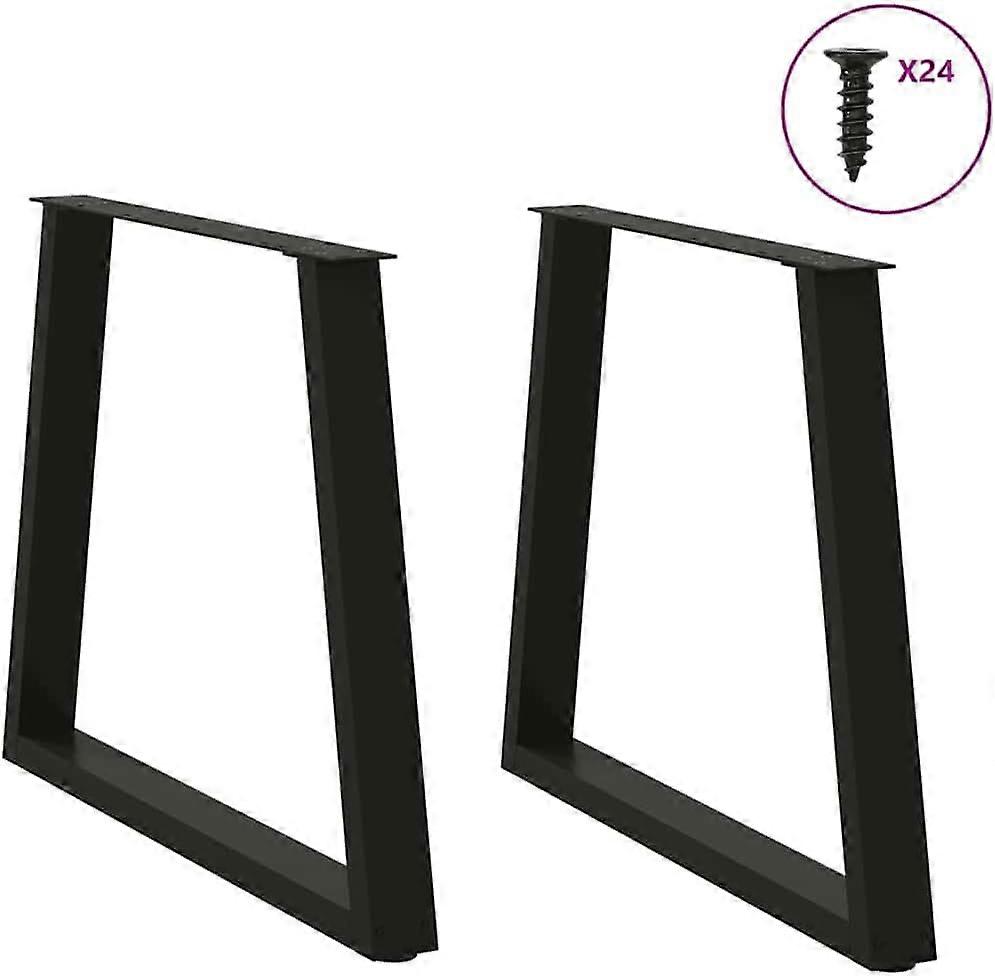 V Shape Table Legs Set of 2, Adjustable Metal Dining Table Legs with Modern Powder Coated Steel