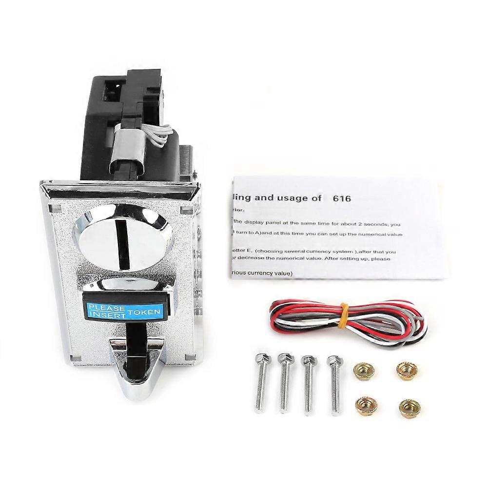 Universal Multi Coin Selector with AntiFraud Protection for Arcade, Vending and Prize Machines