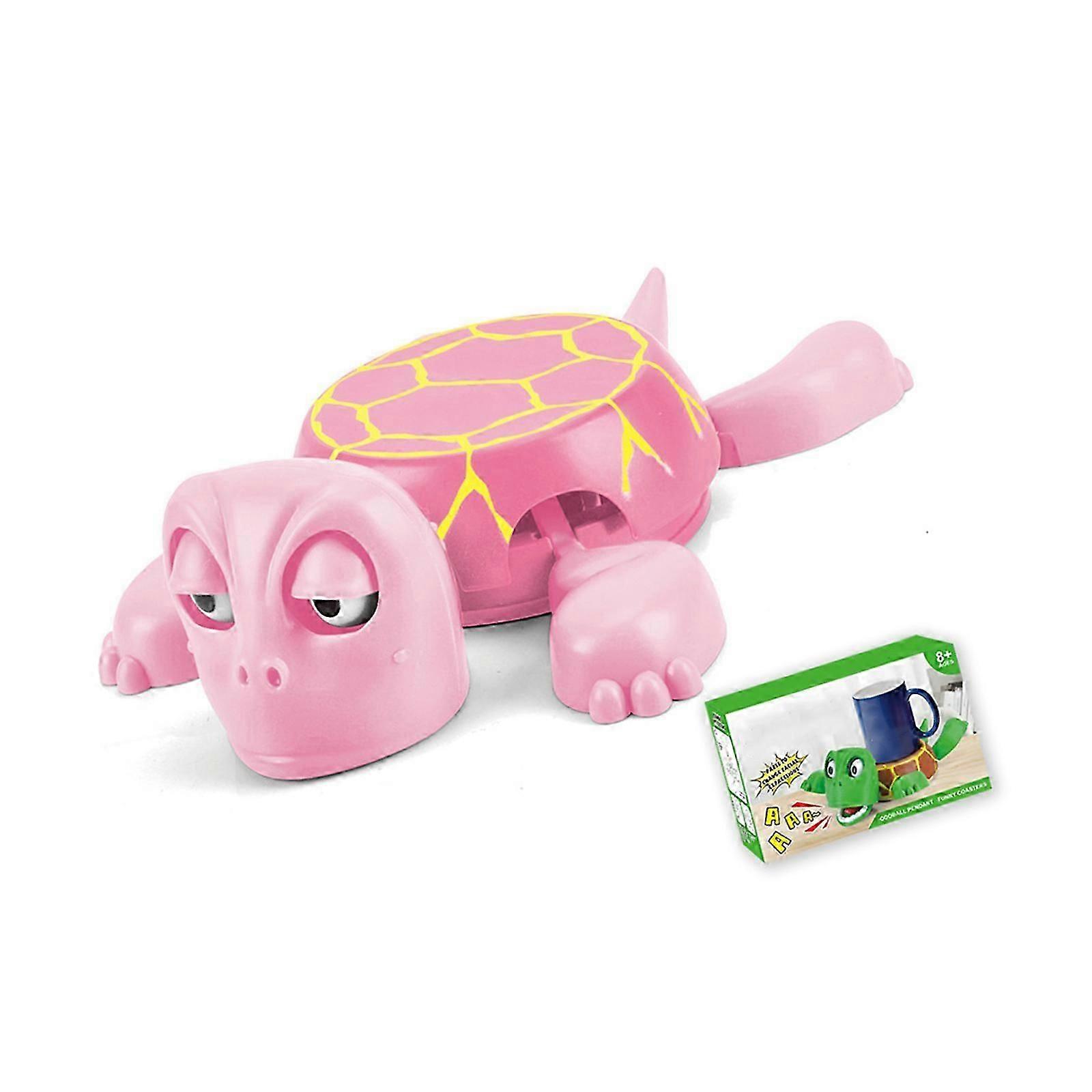 Interactive Turtle Coasters: Durable ABS Desk Toys, Cute Home Decor in Multicolor