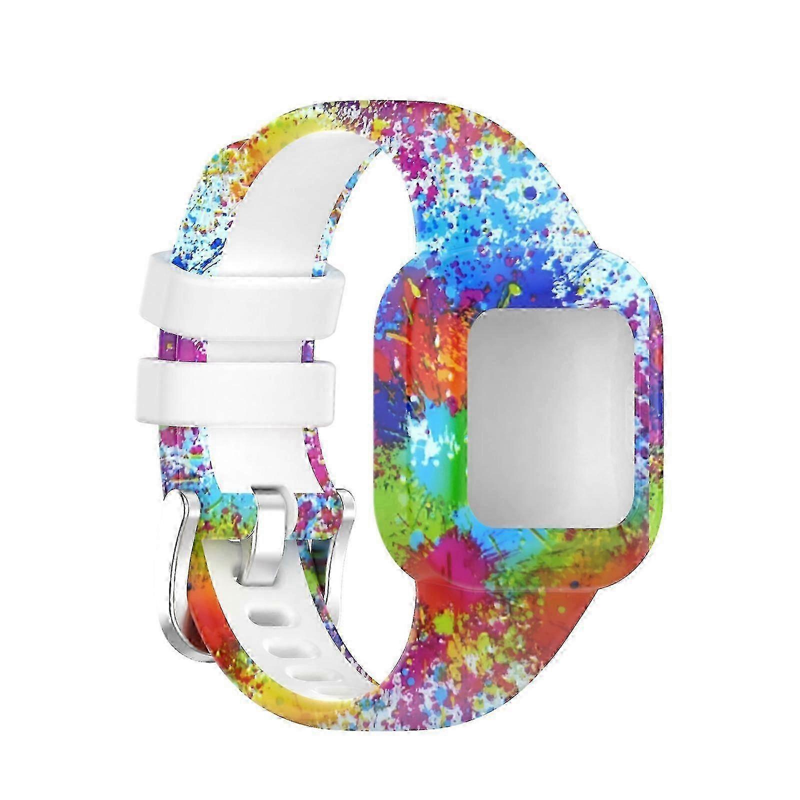 Cinturino in silicone per orologio Garmin Vivofit Jr3 con pittura decorativa per bambini