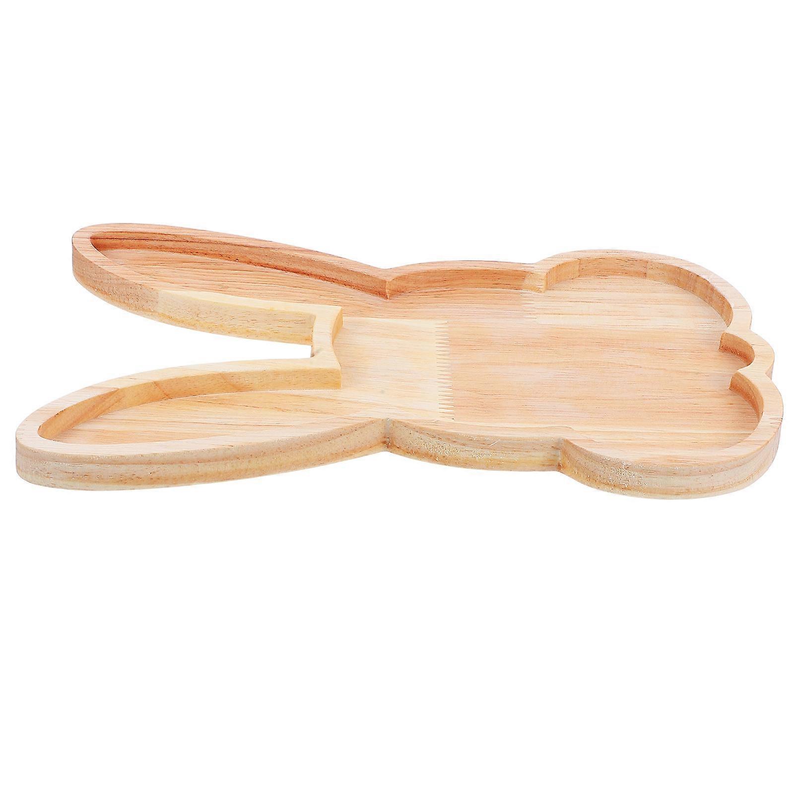 Rustic Easter Wooden Serving Platter for Appetizer