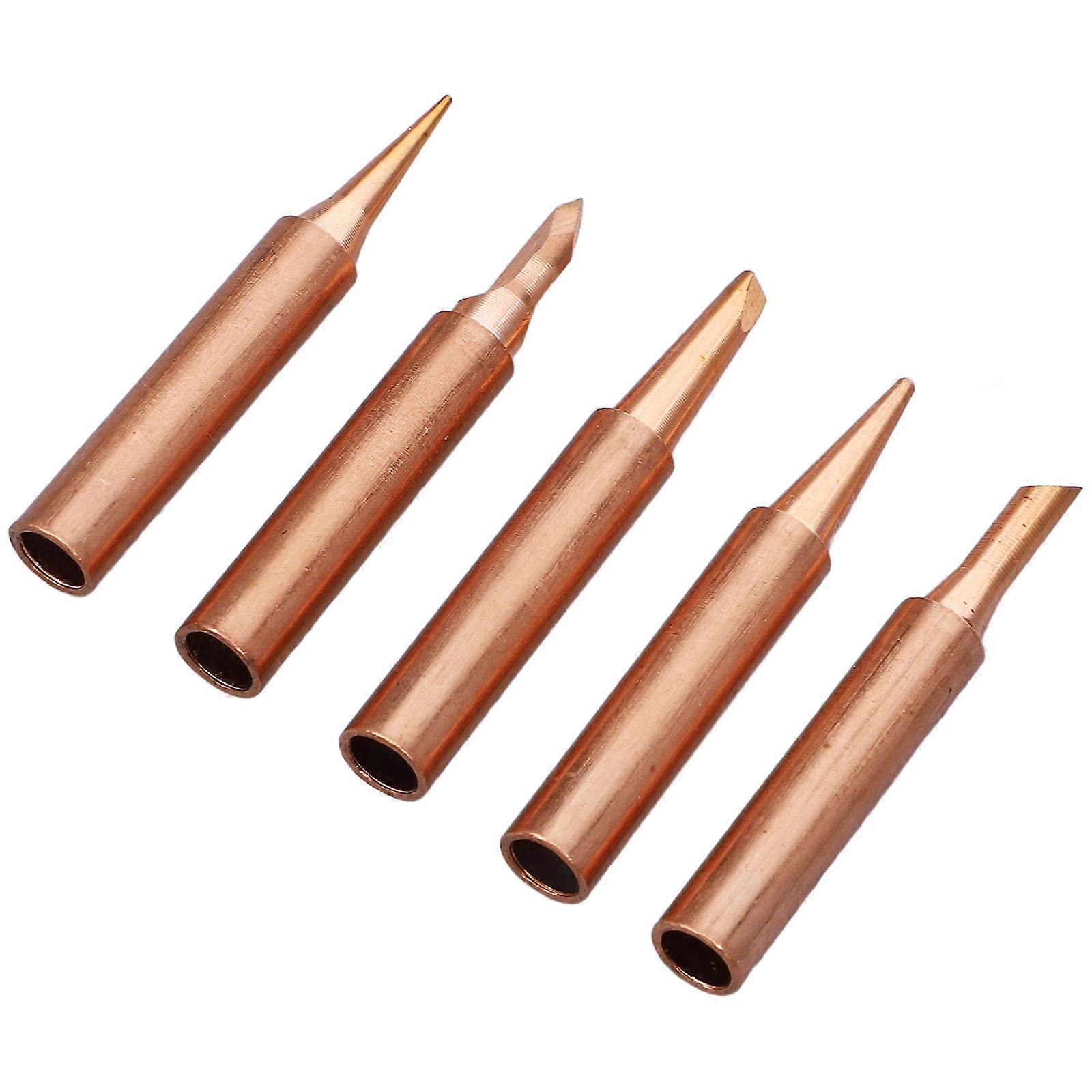 Soldering Iron Tips Accessory Set for Soldering with 5Pcs Copper Tips
