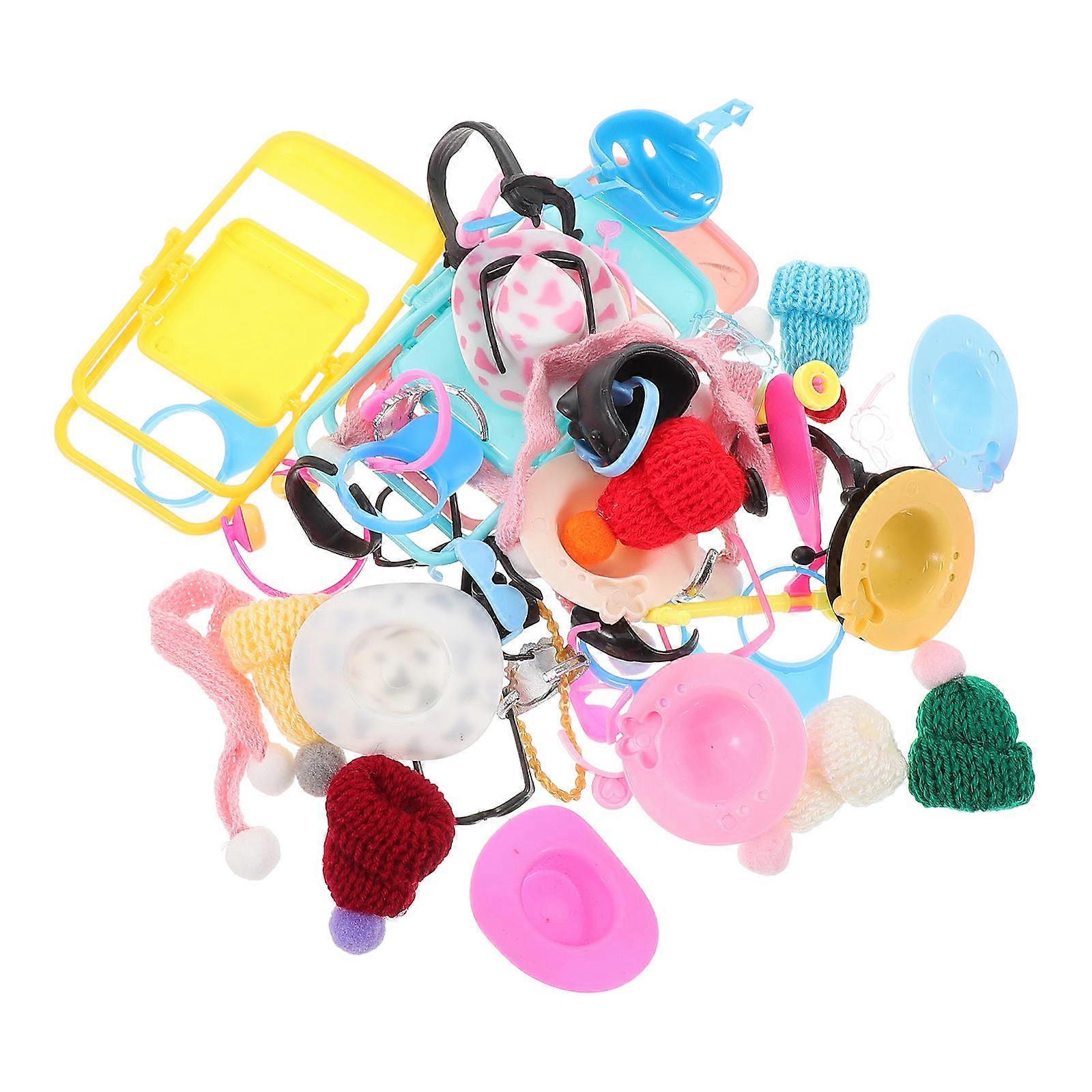 Creative Mini Duck Accessories Plastic Toys for Decor Use 51Pcs Set