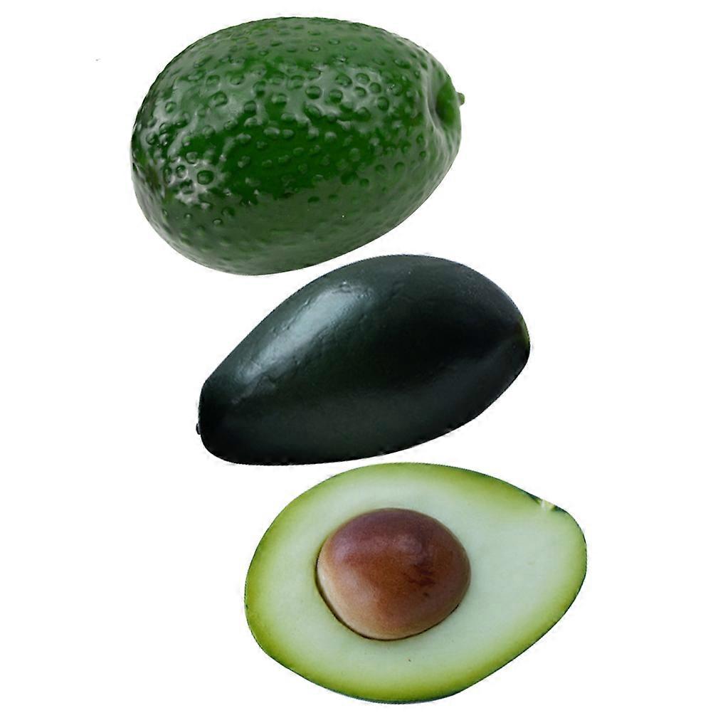 Simulation Avocados 3Pcs Artificial Avocado Toys for Educational Use