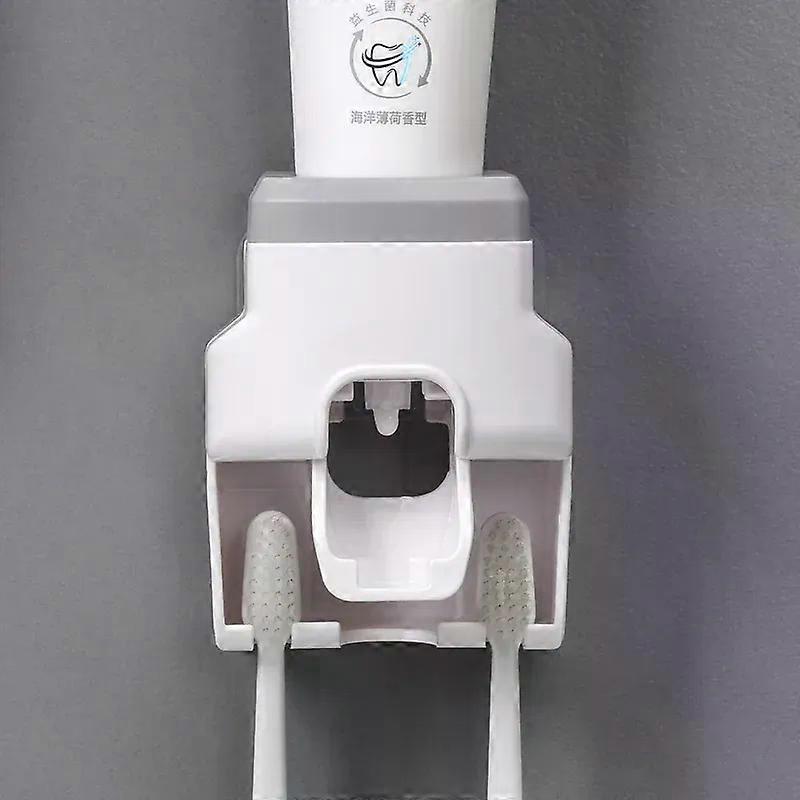 Creative Lazy Automatic Toothpaste Dispenser Toothpaste Squeezer Toothbrush Holder Bathroom Accessories Storage Rack
