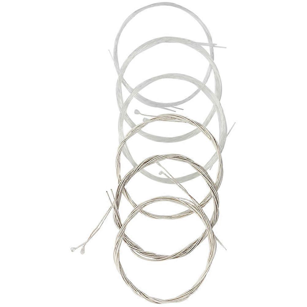 Musical Instrument Accessories Oud Replacement Strings For Musicians In Silver Color With 1.05M String Length And Replacement Function 6Pcs