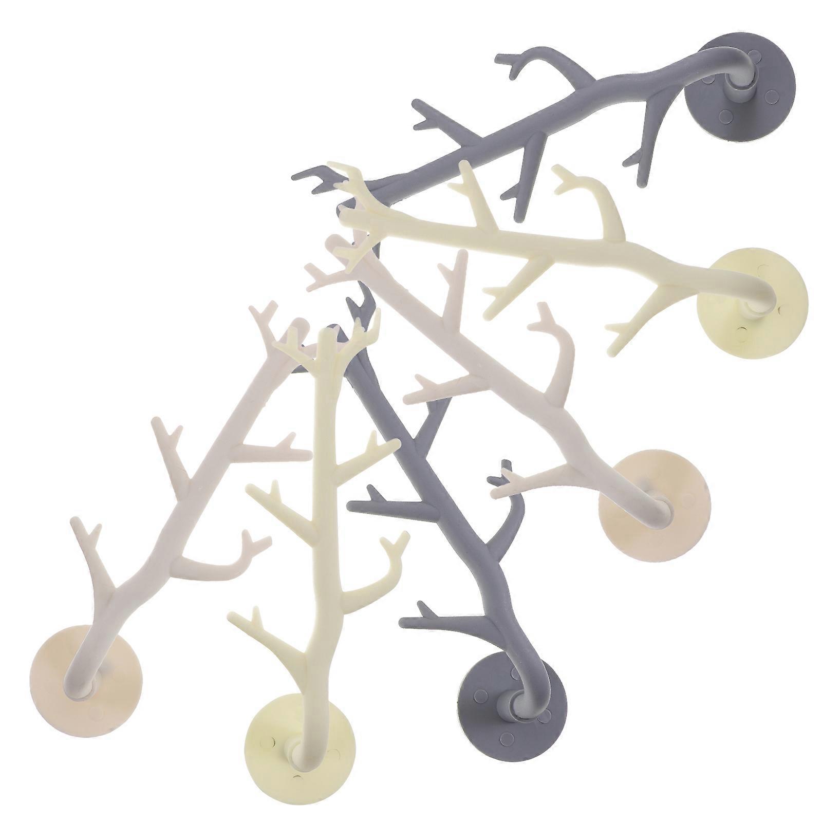 30Pcs Resin Wall Hooks for Coat Hanging Decorative Branch Wall Mount