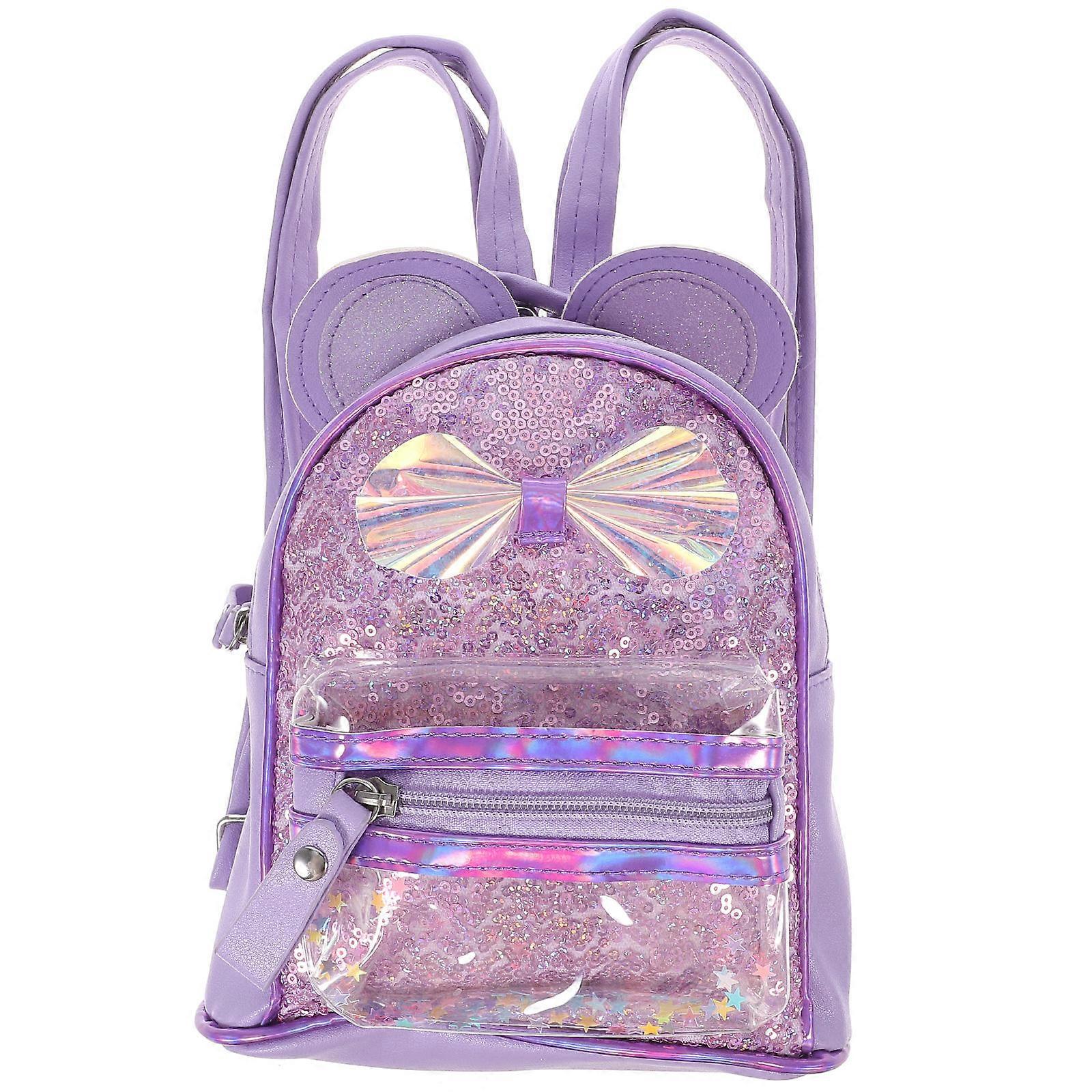 Girl Backpack Sequin Cat Design for Storage 1Pcs Bag