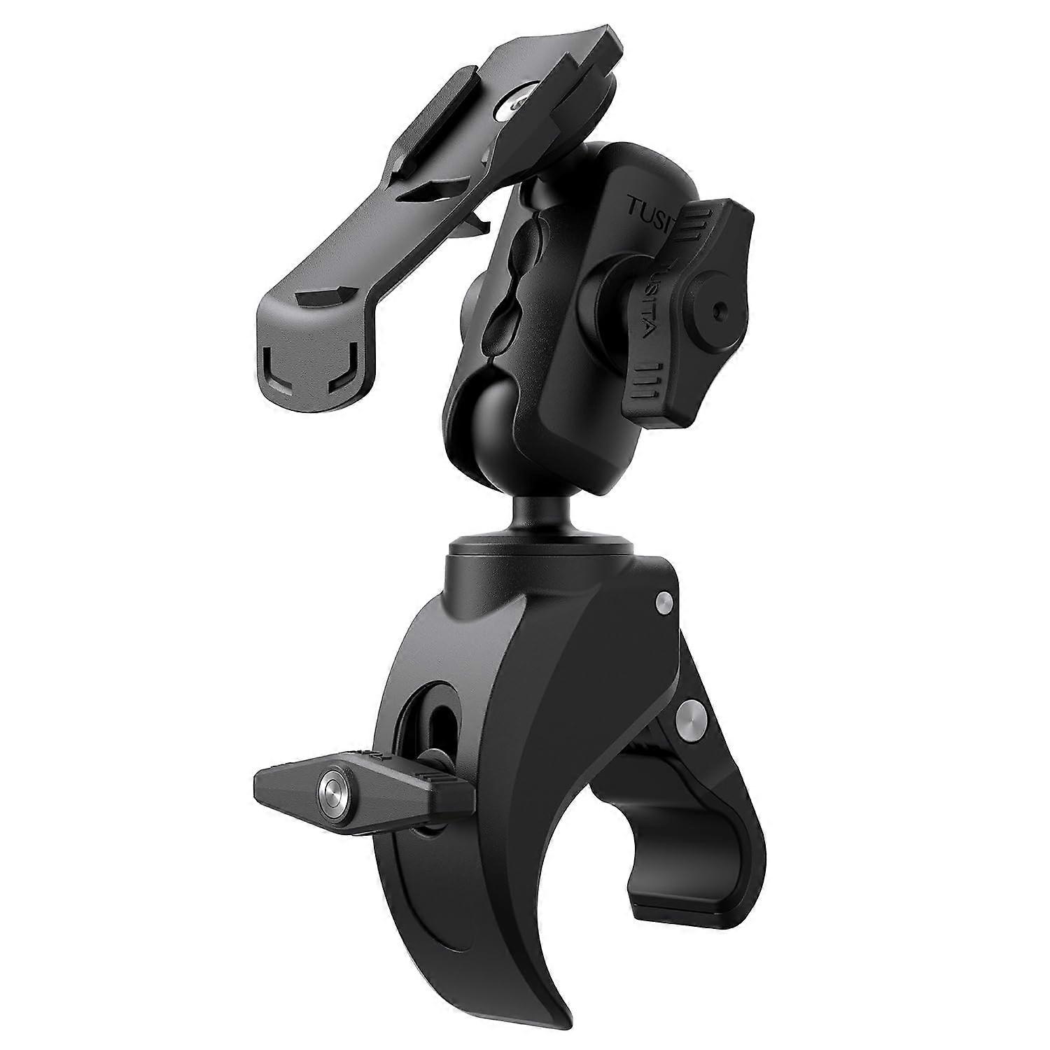 GPS Mount with Quick Clamp and Secure Spine System for Garmin GPS on ATV UTV Motorcycle Handlebars