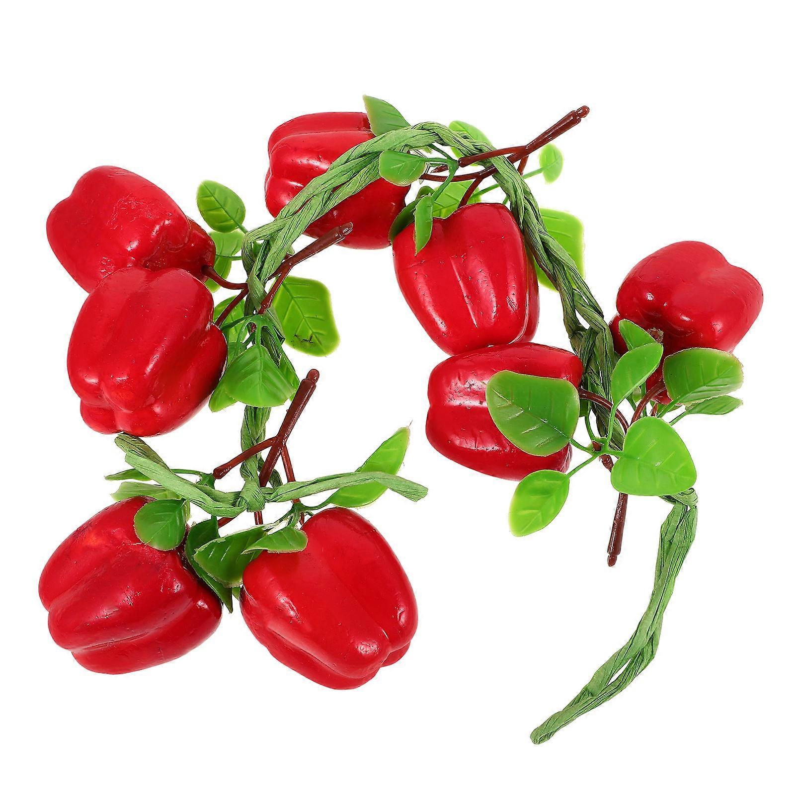 Simulation Chili Decor for Decoration 1 String Fake Pepper Hanging String