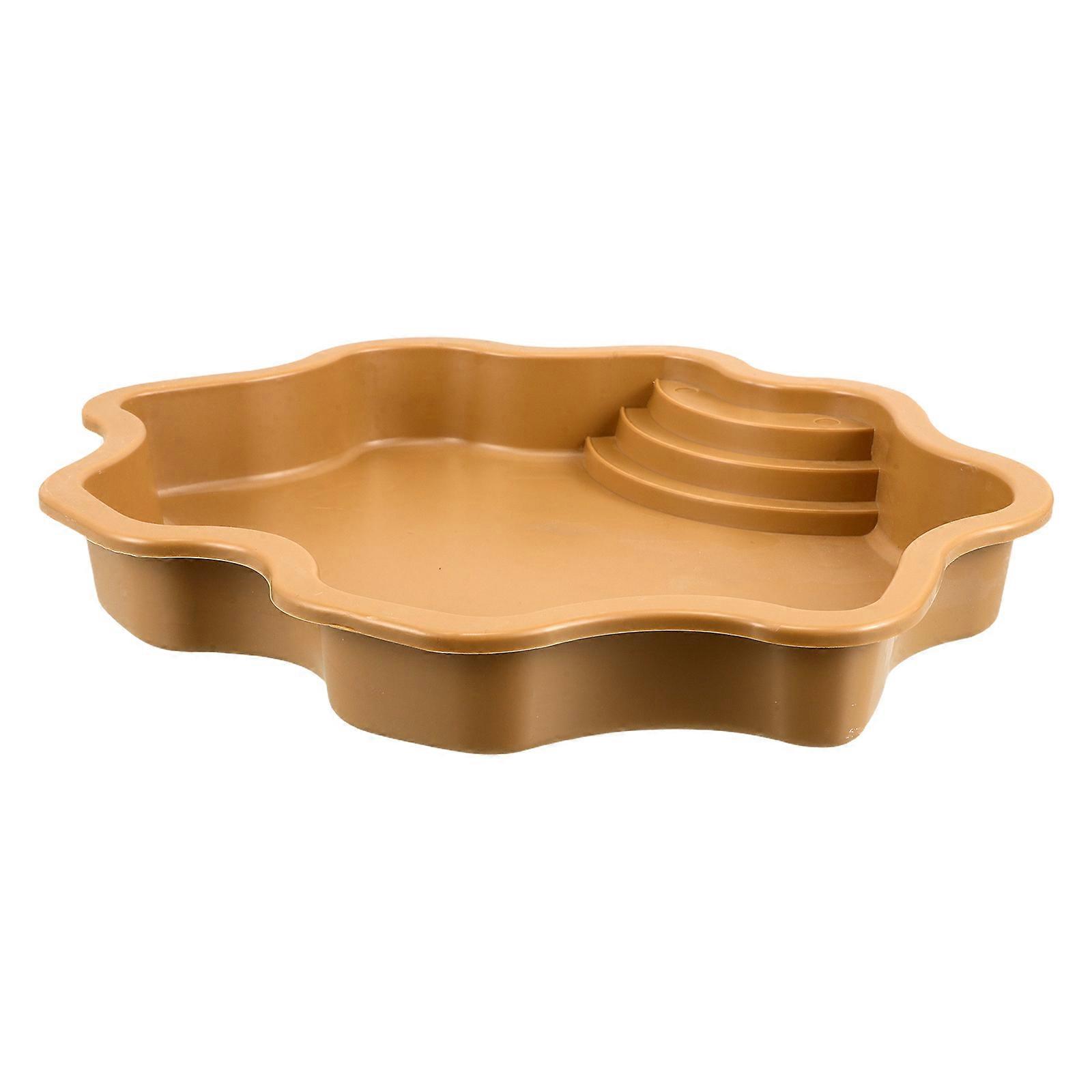 Reptile Water Dish Plastic Bowl for 3Pcs Turtle Bathing Pool Accessories