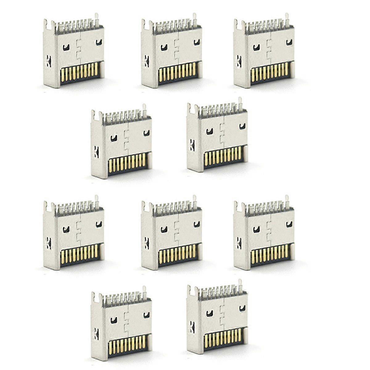 10pcs TYPE-E Male Connector Supports USB 3.2 20G High-Speed Transmission Computer Data Cable Adapter