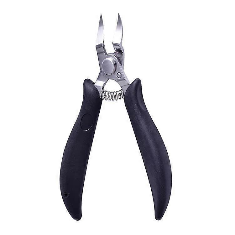 Nail Clipper Toe Nail Cutter AntiSplash Precision Ingrown Pedicure Tool Black Ergonomic Grip