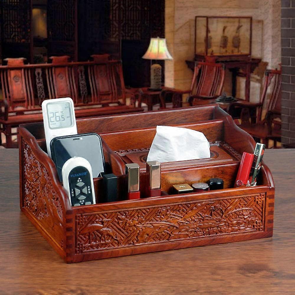 Flexible Gooseneck Phone Holder for Bed with MultiFunction Tissue Box and Remote Organizer