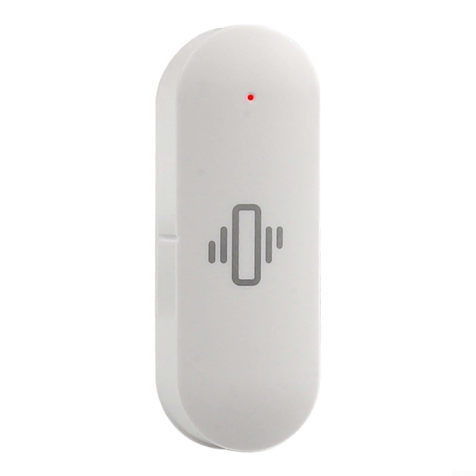 WiFi Vibration Sensor with RealTime Alerts,  Sensitivity Wireless Motion Alarm for Door Tamper Detection, 1pc