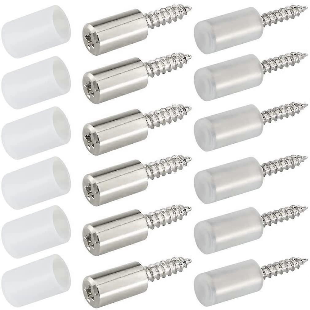 50PCS Nickel Plated Shelf Brackets with SelfTapping Screws and NonSlip Protective Covers