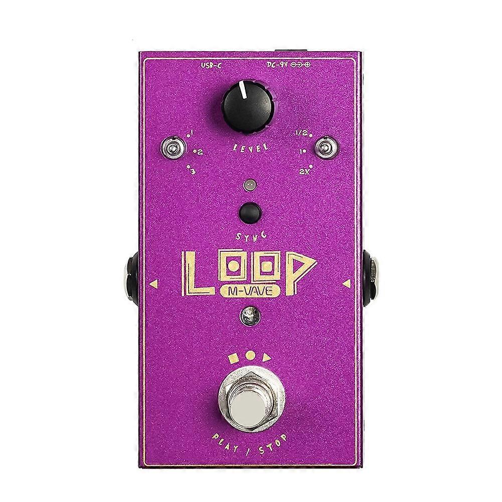 M-VAVE Loop Guitar Effect with Three Times Speed Recording Storage/Pre Recording Function for Support Import/Export WAV Files