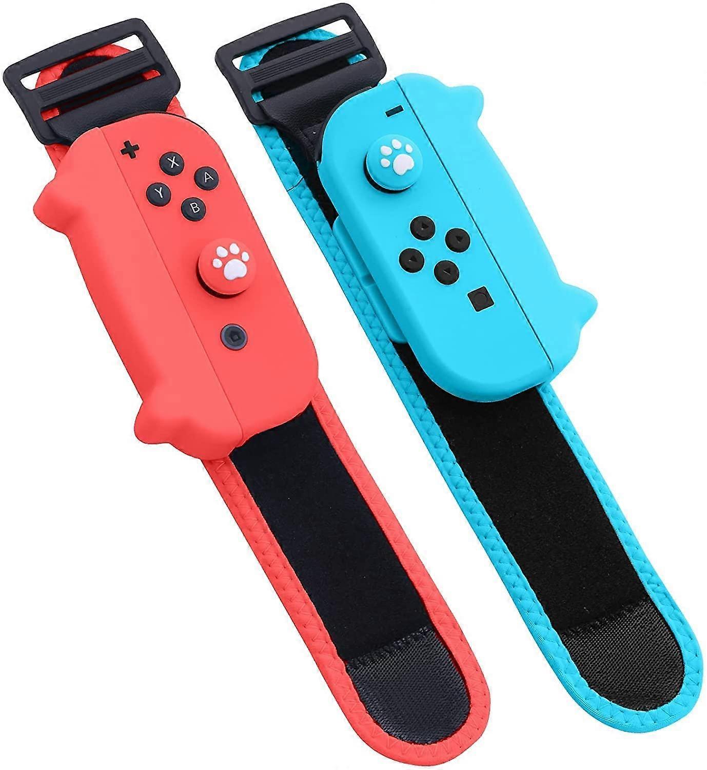 CatShaped Adjustable Elastic Strap Wristband for Just Dance Game on Nintendo Switch JoyCon 2 Pack