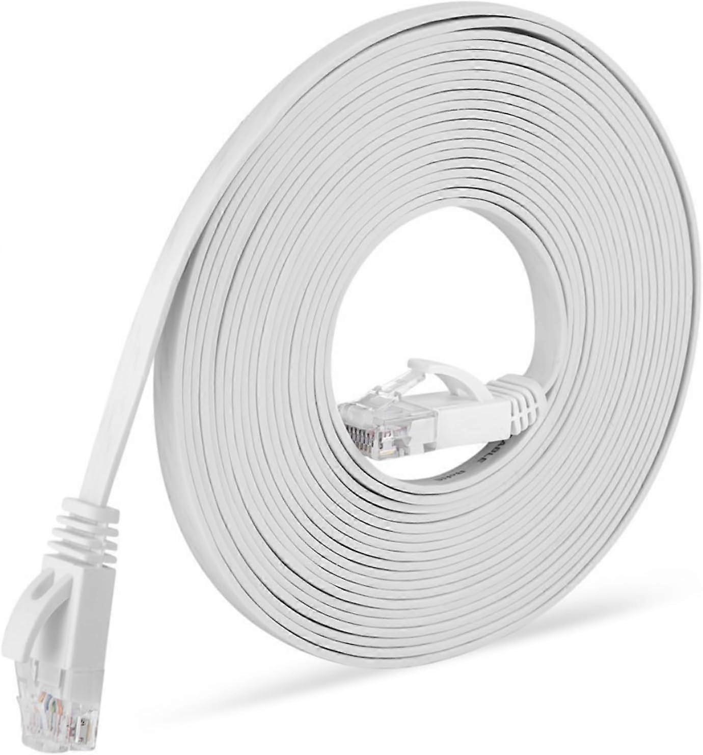 Cat6 Ethernet Cable Speed 250MHz Flat Design for Gaming Streaming Router Modem Use